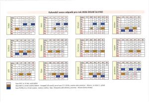 nový kalendář svozu